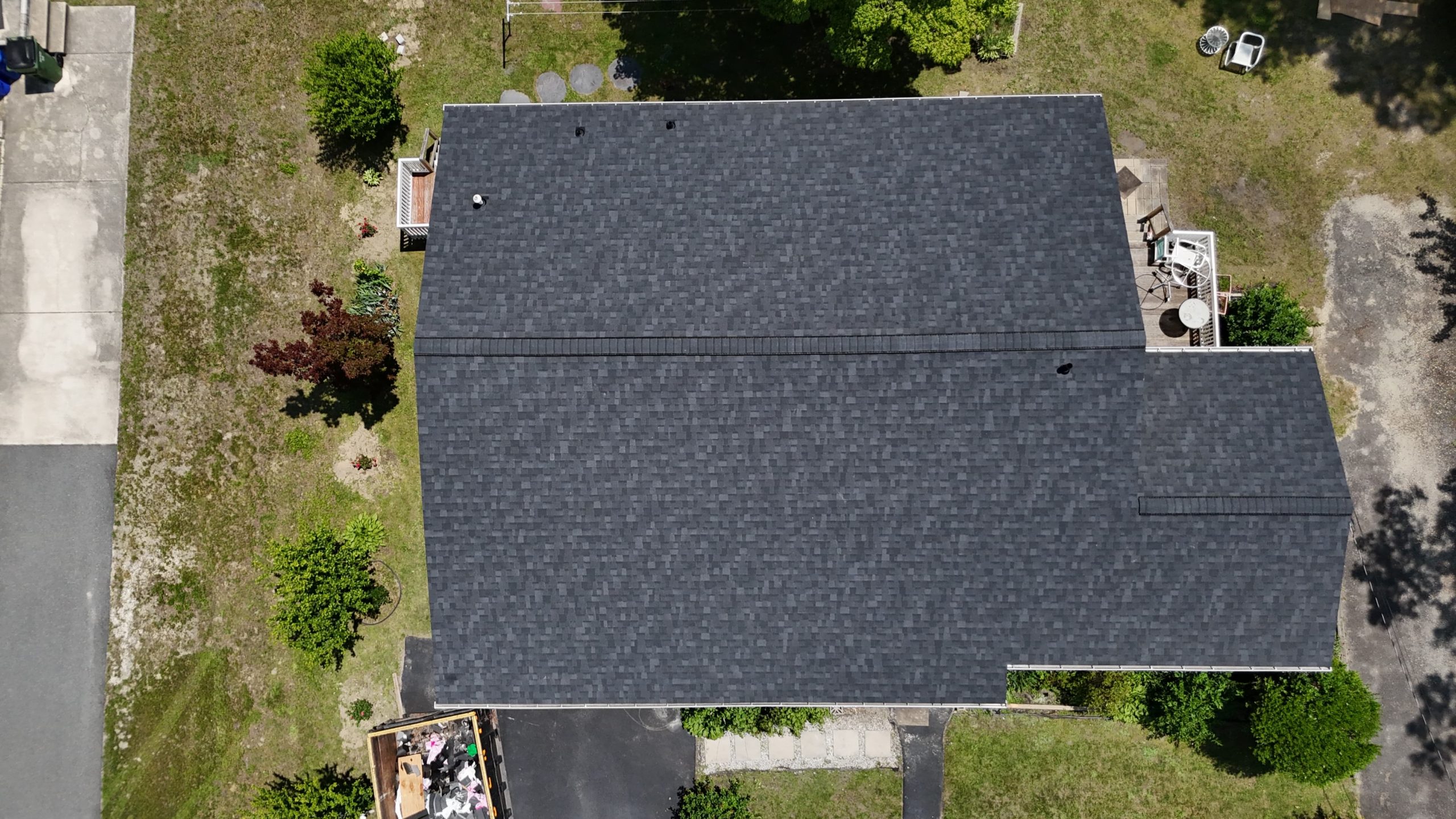 onyx black shingle after