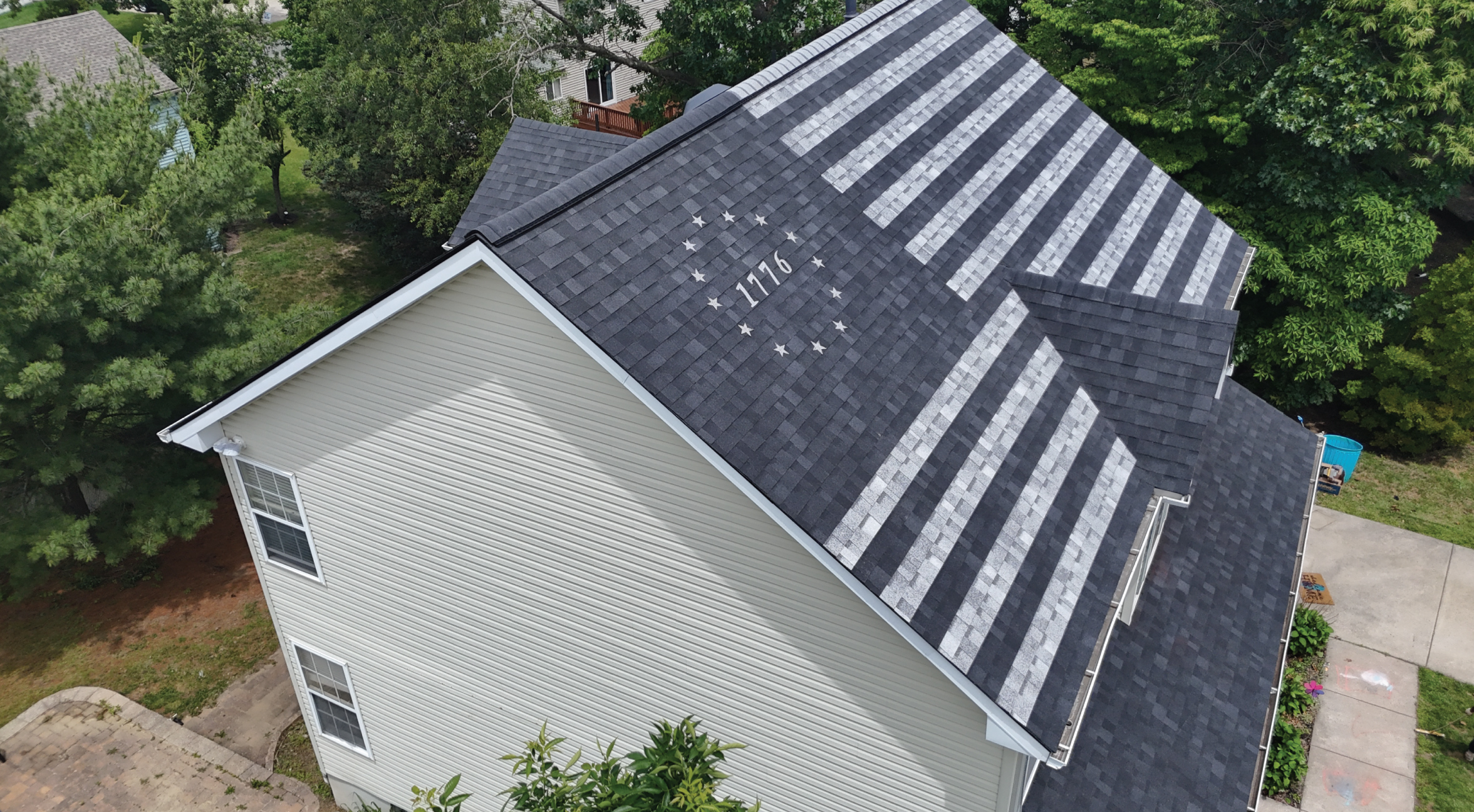 Apex East Installs FREE Patriot Roof for Deptford Police Officer