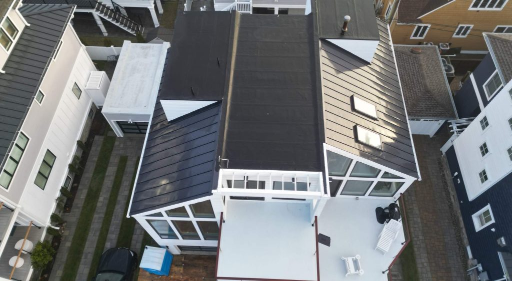 merchantville roofing TPO and metal header