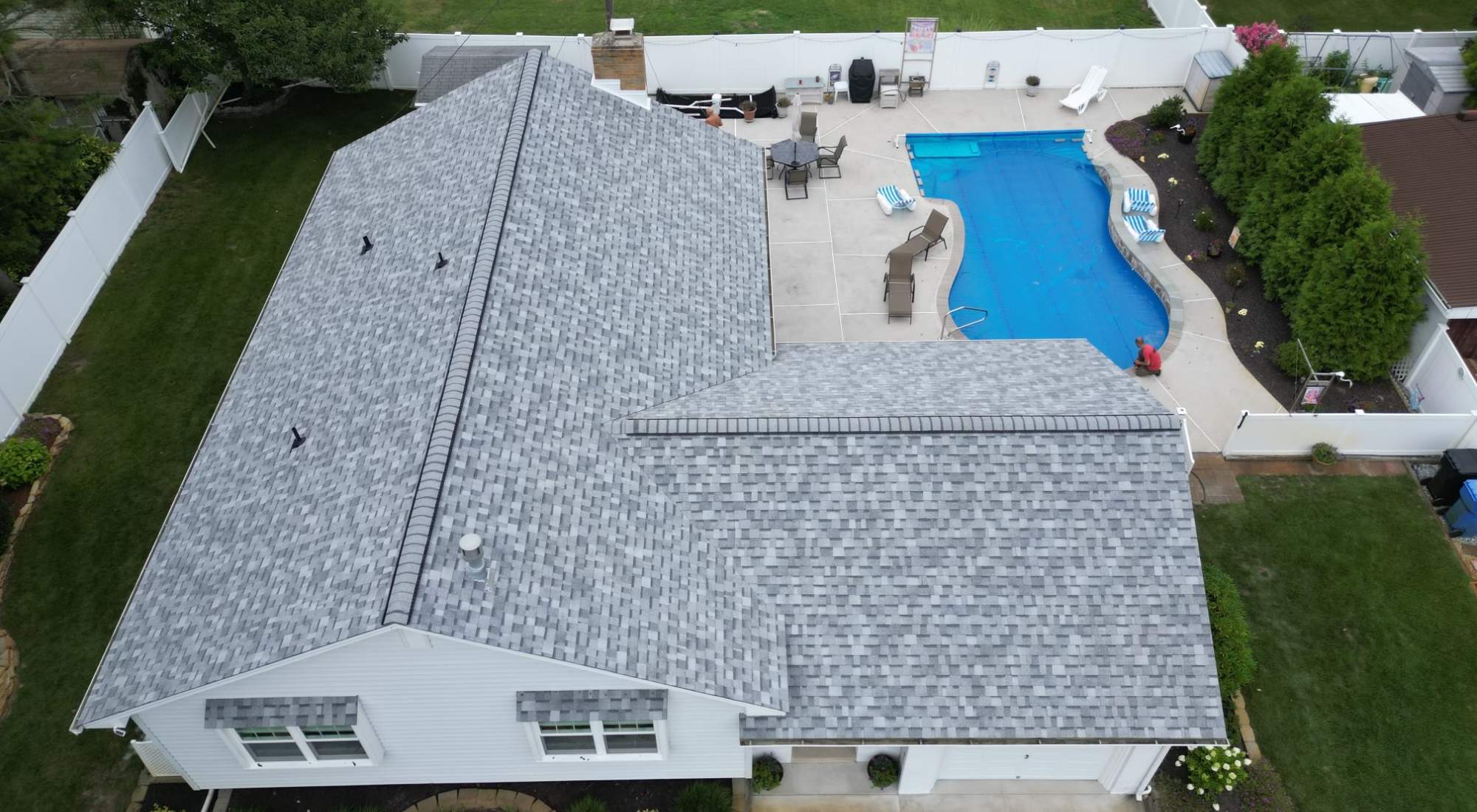 Marmora roof owens corning slatestone gray after