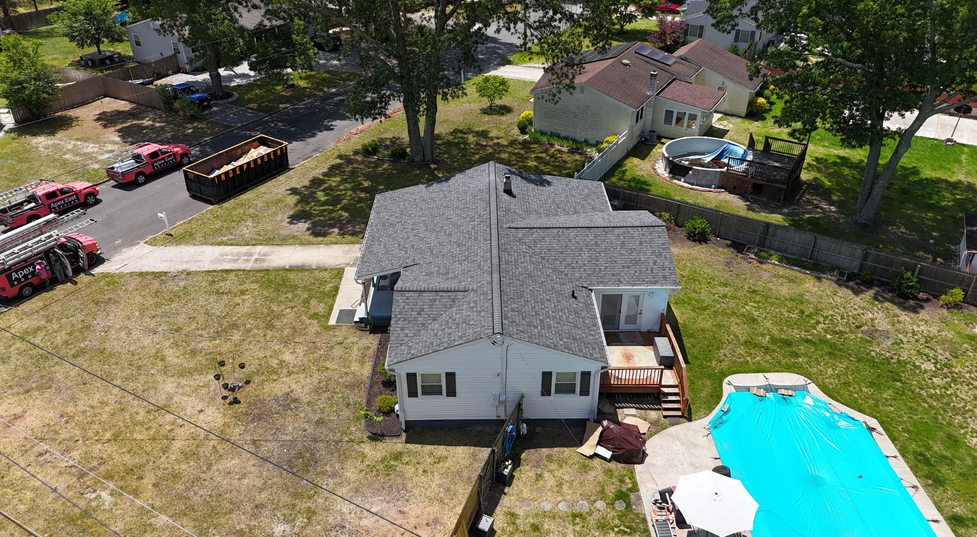 roofing monroe nc slatestone gray after