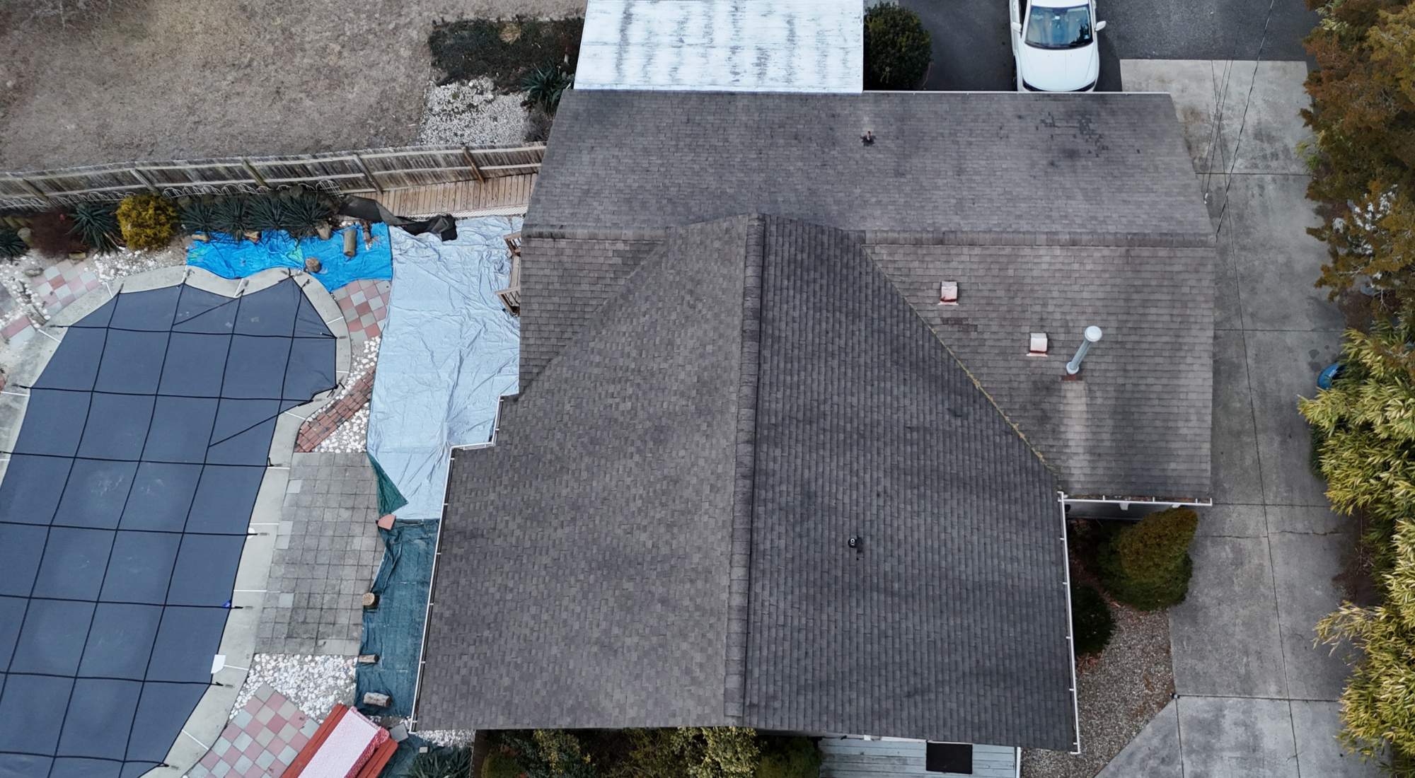 Pine hill roofing company colonial slate before